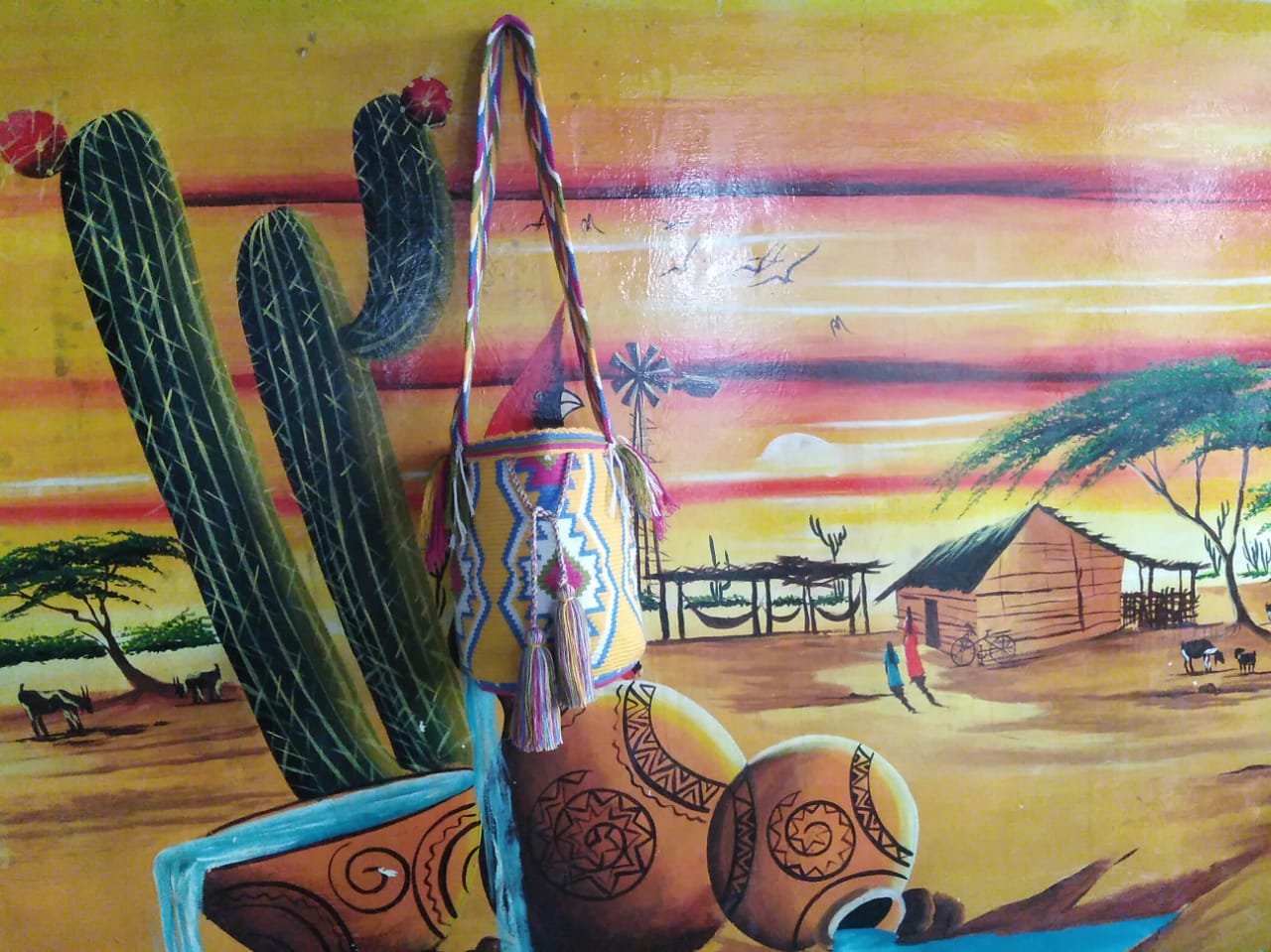 Amanecer Wayuu Mochila Bag