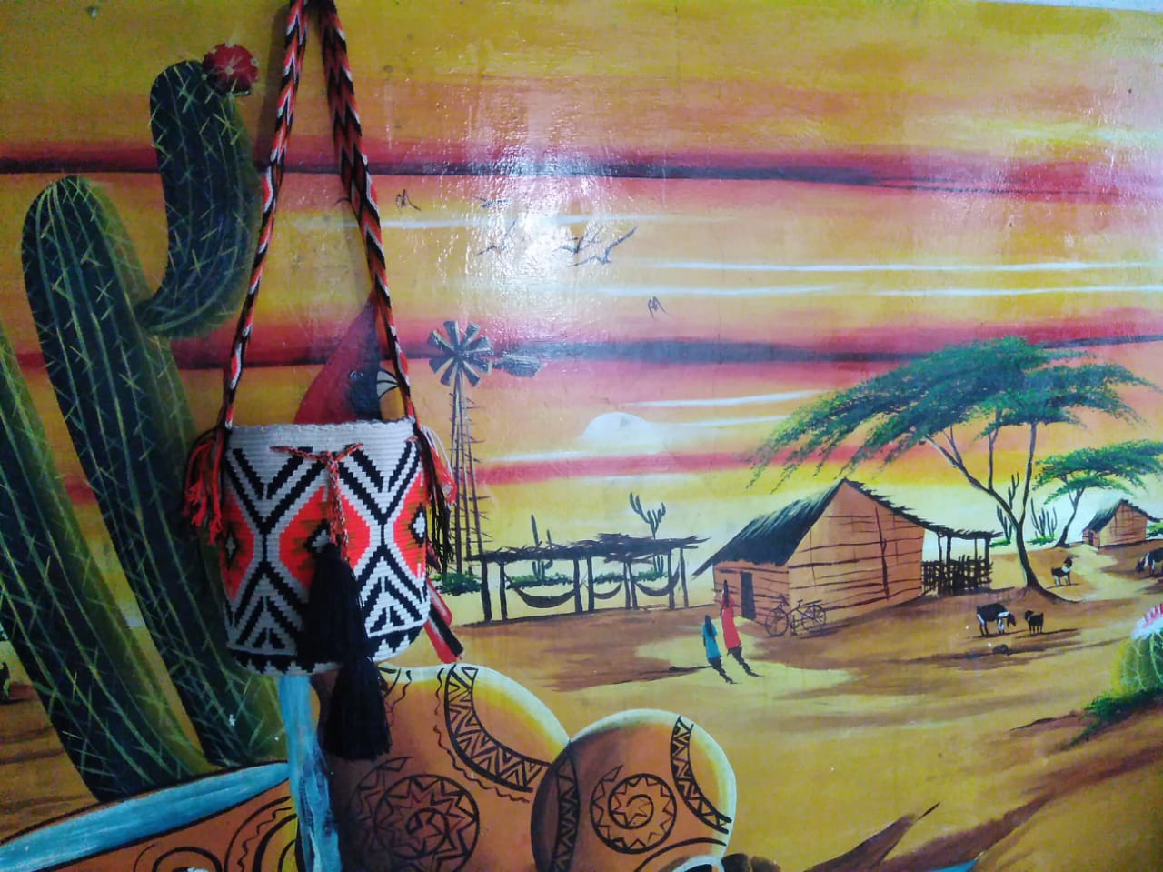 Amanecer Wayuu Mochila Bag