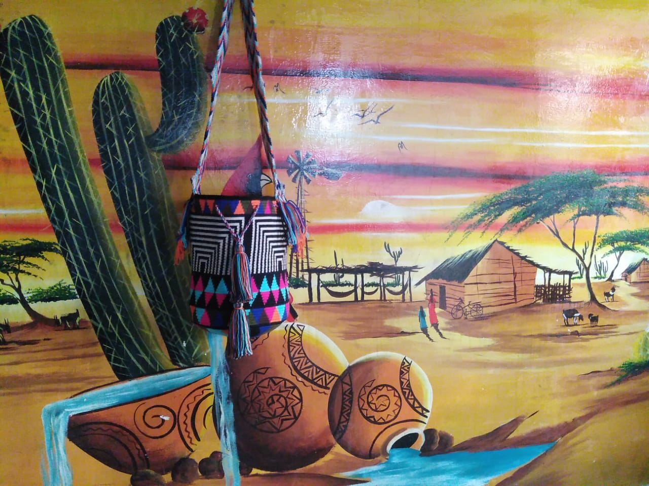 Amanecer Wayuu Mochila Bag