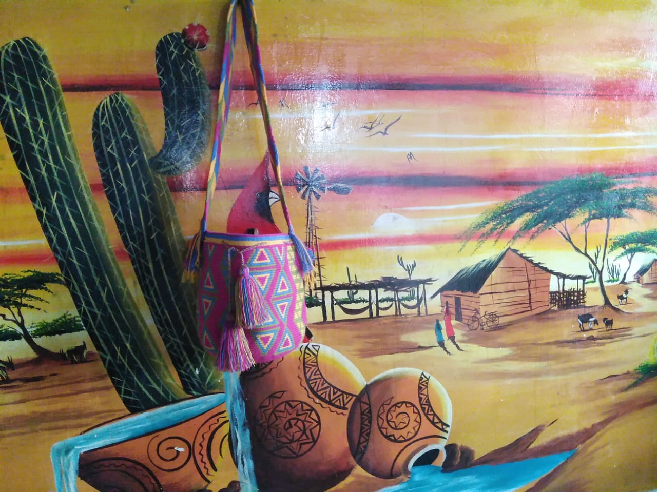 Amanecer Wayuu Mochila Bag