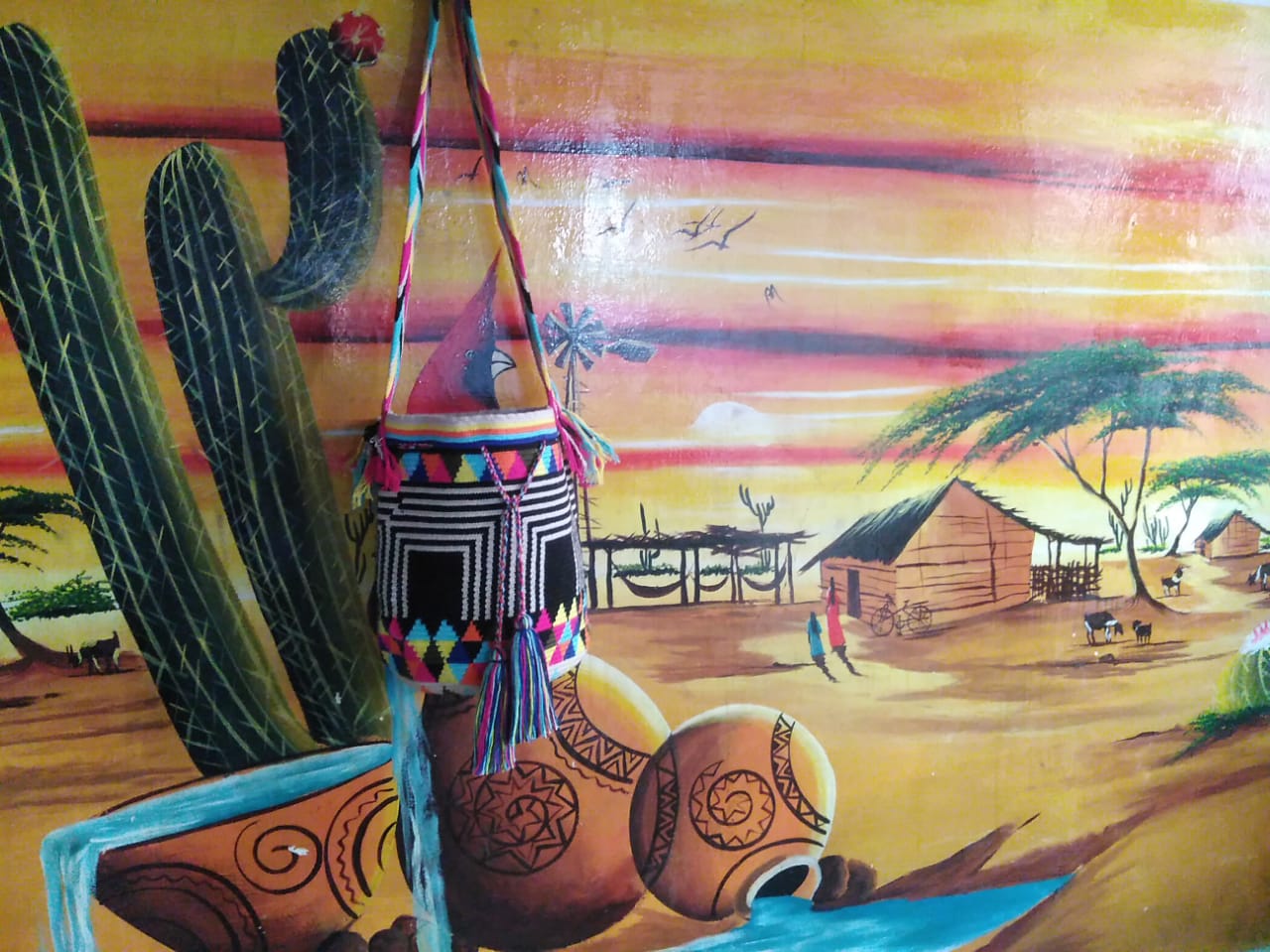 Amanecer Wayuu Mochila Bag