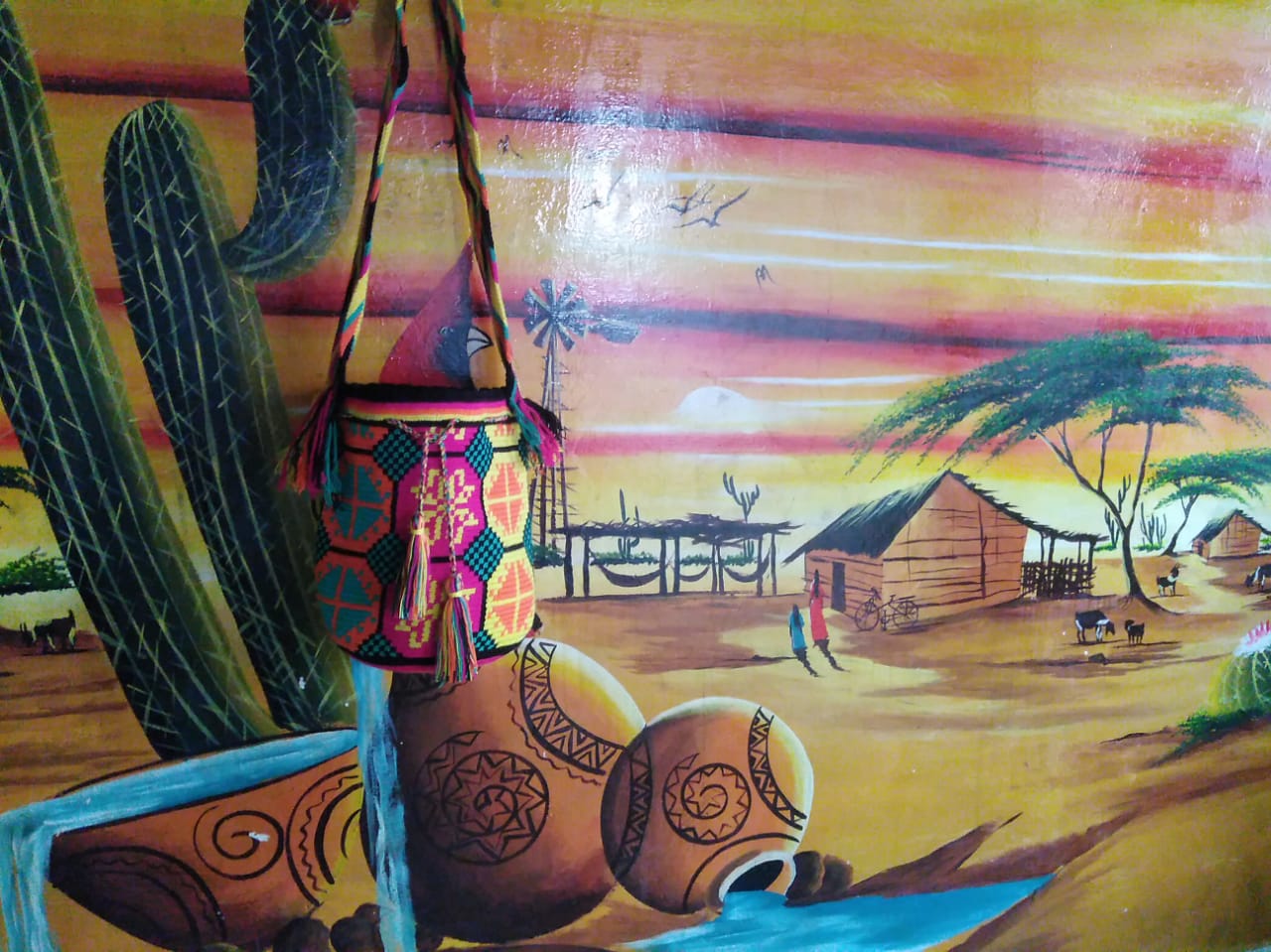 Amanecer Wayuu Mochila Bag